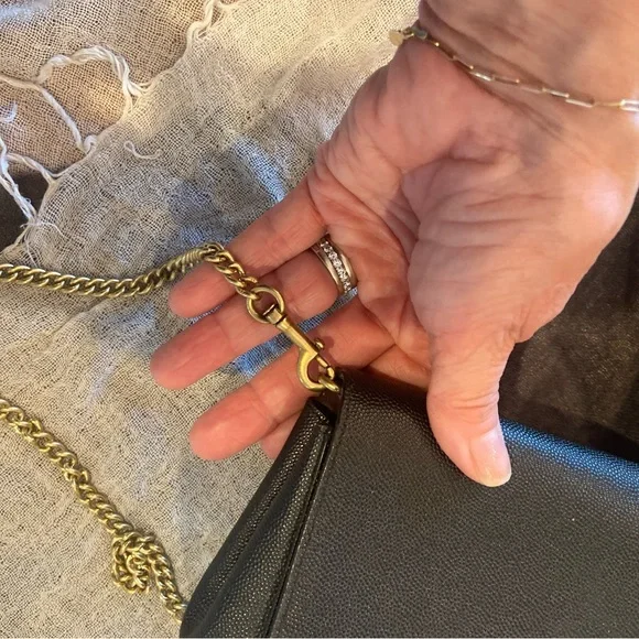 Coach Black Chain Shoulder Bag - Picture 8 of 11